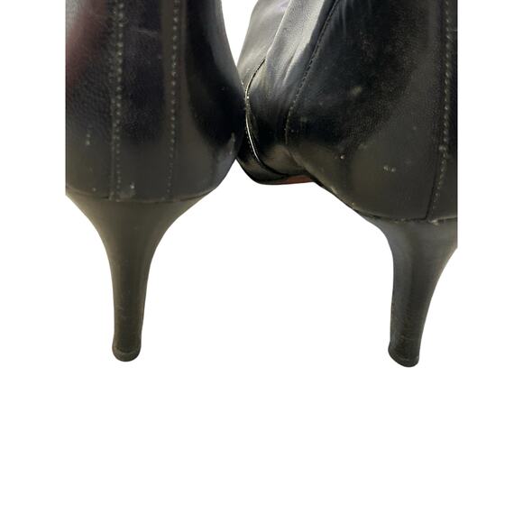 Nine West Mainstay Ankle Booties – Women’s 8M. Black leather stiletto heels - Picture 4 of 11